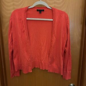 Banana Republic Vibrant Orange Cardigan